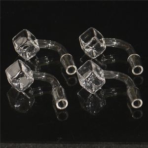 Wasserpfeifen 2 mm dicke Seite Zuckerwürfel Quarz Banger Nagel Quadrat Quarz Banger 14 mm 10 mm männlich für Glas Wasserpfeife Bong Dab Rig