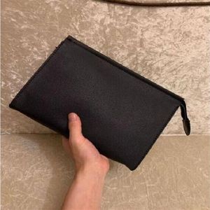 Christmas discount Cosmetic Bags Travel Print Toiletry Pouch 26 cm Protection Makeup Clutch female Genuine Leather Waterproo225N