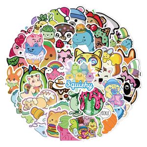 50PCS Drużyny do deskorolki Graffiti Cartoon Animals for Car Laptop iPad rower motocykl Kasek PS4 Telefon Dzieciowe zabawki DIY Dekale Pvc Water Bottle Bottle Sticker