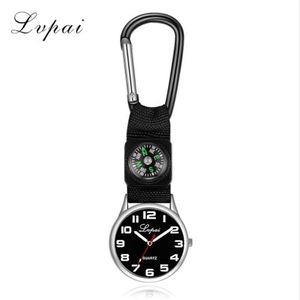LVPAI Famous Brand Men Watches Top Brand Luxury Bag Clock Quartz Wristwatch rostfritt st￥l Compass Climber Sport Watch LP183224Z