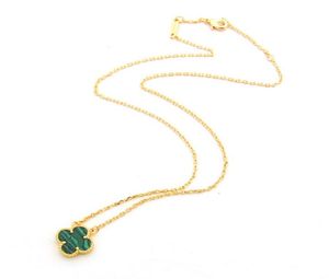 Womens Luxury Designer Necklace Fashion Flowers Fourleaf Clover Cleef Pendant Necklace 18K Gold Necklaces Jewelry9715393