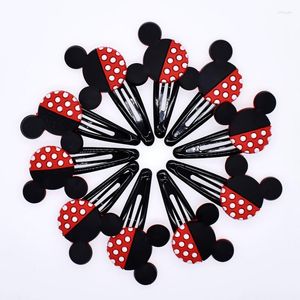 Hair Accessories 10 Pcs Promotion Gift Cute Girls Hairpins Mouse Shaped Bowknot Children Pin Headwear Clips