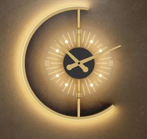 2022 Lampade da parete moderne con orologio a LED per comodino Corridoio Corridoio Hotel Soggiorno Foyer Cucina Portico Luci Luminaria Illuminazione per interni