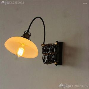 Lampa ścienna JW vintage w stylu przemysłowym Kreatywne długie ramię metalowe metalowe rustykalne oprawy kinkietowe dekoracje