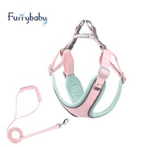 Dog Collars Leashes Furrybaby Hot Selling Suede Vest Type Reflective Pet Chests Straps Dog Leash Small And Medium Dogs Rope Cat Chest Strap T221212