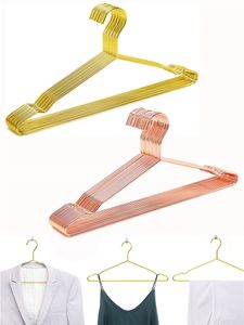 Gold Strong Metal Hanger Clothes Hangers For Standard Suit Jacket Shirt Dress Coat Boutique Space Saving KDJK2212