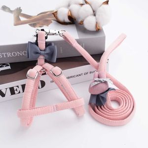 Dog Collars Leashes Luxury Cute Rabbit Dog Harnesses And Leashes Set Small Medium Cat Pet Lead Collar Out Comfort French Bulldog Terrier Yorkshire T221212