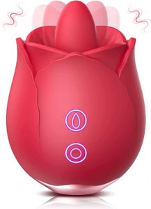 Sex Toy Stimulator Rose for Women SENSIVO Adult s Womens Pleasure Vibrator with 9 Licking Vibrating Modes Quiet QQG7