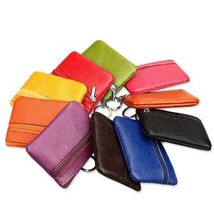 Borsa morbida Portafoglio in pelle con zip Moneta Mini borsa Portachiavi Cerniera Custodia Portaoggetti Donna Piccola borsa portaoggetti carina Spedizione marittima tt1212