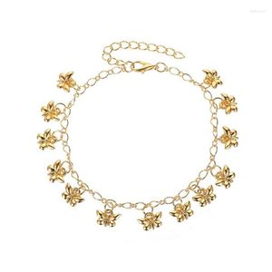 Anklets Gold Color Bohemian Butterfly Anklet Beach Foot Leg Chain For Women Barefoot Sandals Ankle Bracelet Summer Jewelry
