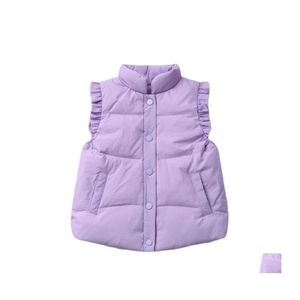 Weste Baby Mädchen Daunenwesten Little Winter Ärmellose Pufferweste Jacken Kinder Kausal Warme Kinder Oberbekleidung Mäntel 221028 Drop Dhkum