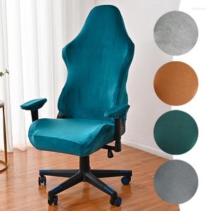 Chair Covers Velvet Gaming Cover Elastic Computer Slipcovers Racing Stretch Office Home Seat Case Capa Cadeira Gamer