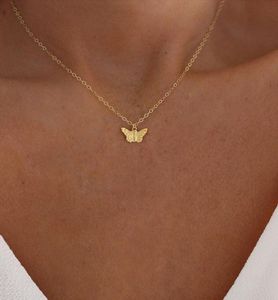 H￤rlig fj￤ril Pendant Necklace Link Chain Gold Silver Tone Fashionable Lariat Necklace2190010