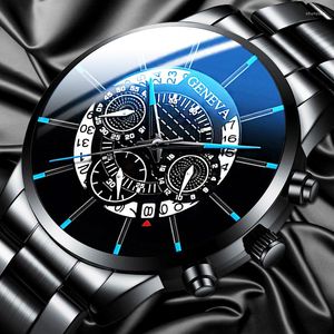 Wristwatches Fashion Men Stainless Steel Watch Luxury Calendar Quartz Wrist Watches Business Casual For Man Clock Relogio Masculino