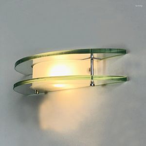 Lampada da parete italiana retrò vetro spesso Space Age soggiorno sfondo camera da letto corridoio corridoio