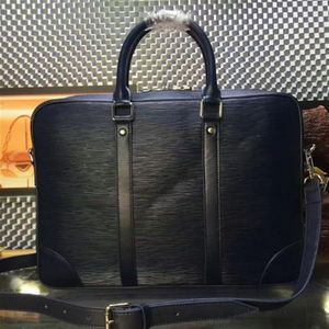 CLASSIC EPI water ripple nero Borse in vera pelle valigetta da uomo borse da lavoro con marchio Design EXPLORER borsa a tracolla da lavoro269M