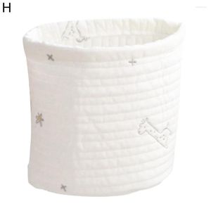 Storage Boxes Eco-friendly Cartoon Embroidery Convenient Crib Diaper Hanging Organizer Nursery Supplies