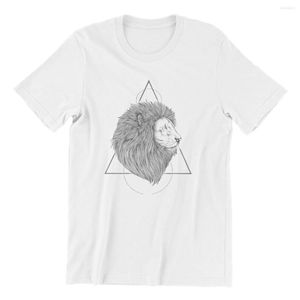 T-shirt T-shirt Lion Black Cute Graphic Tshirts 43370