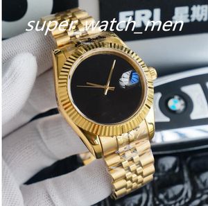 Assista Men 41mm Datejust Just 8 Style Mens Watches Movimento autom￡tico Gold A￧o inoxid￡vel A￧o Mec￢nico Mec￢nica Redes de Moda Top mais alta