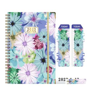 Notepads Daily Calendar Planner Notebook 2023 Weekly Monthly Office Agenda Organizer Time Management Personal Appointment Journal We Dhn2T