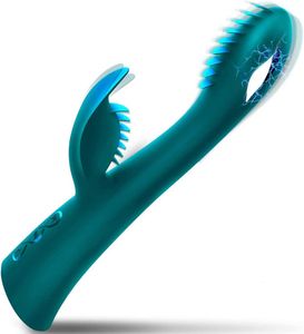 Sex Toy Spot Vibrator G Dildo with 7 Vibration 7 Electric Shock Modes Clitoral Stimulator for Women Rabbit Adult Y2U2