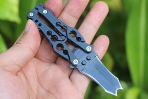 Promotion C53BK Swing knife 440C Black Oxide Blade Stainless Steel Handle EDC Pocket Knife Outdoor Camping Hiking Bottle Opener With Retail Box