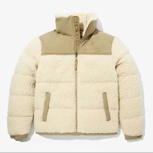 Tasarımcı Stand Yakası Erkek Ceket Puffer Kış Polar Dış Giyim Parka Downs Ceket Erkekler Sıcak Kalınlaştırılmış Kuzu Fermuarları Baskılı Cardigan Outwears XL