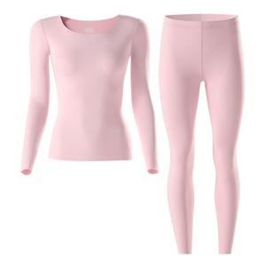 Roupa interior térmica feminina veet terno sem costura longo inverno camisa de fundo masculino atacado moda febre 752