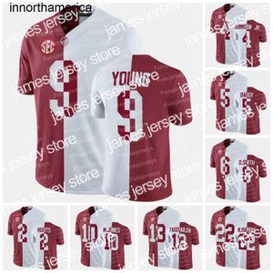 Bryce Young Alabama Crimson Tide Split NCAA College Football Jersey