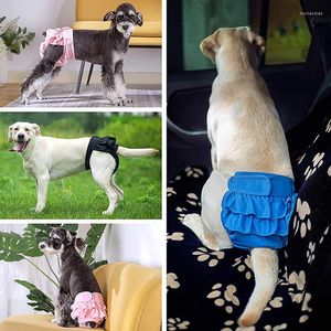 Abbigliamento per cani Pantaloncini pieghettati per animali domestici Mutandine Vita regolabile Pannolino esterno impermeabile Biancheria intima per cani di taglia piccola, media e grande
