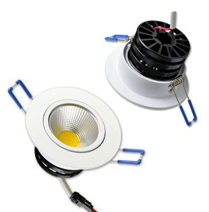 LED Recessed Ceiling Lamp Dimmable 110V 220V with Driver Adjustable COB Down Light Spot Lampe 3W 5W 7W 10W 15W for Supermarket 1201026