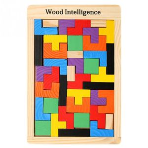 Baby houten puzzels speelgoed kleurrijke jigsaw board kinderen kinderen maginatie intellectueel educatief speelgoed voor kinderen cadeau228k