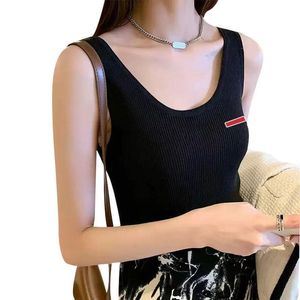 Damen Tank-Shirts, ärmellos, 2023, Damen-Unterhemden, Sommer-T-Shirts, Weste, kurzes Hemd, schlanke Westen