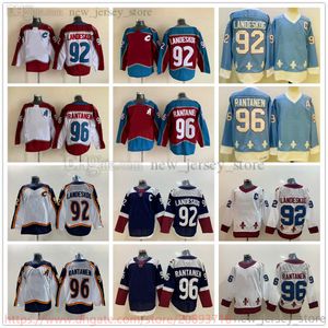 Movie College Ice Hockey Wears Jerseys Stitched 92GabrielLandeskog 96MikkoRantanen 13ValeriNichushkin 21PeterForsberg Men blank Jersey