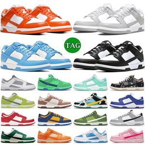2023 shoes for men women flat sneakers low Panda White Black Grey Fog UNC Syracuse Green Glow Chlorophyll Triple Pink StrangeLove GAI mens casual trainers