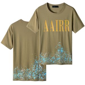 ファッションラウンドネックメンズ Tシャツデザイナー男性女性レタープリント Ammmm ブランドヒップポップ服サイズ M-4XL