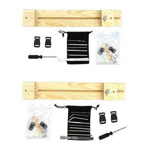 Gadget da esterno Kit per creazione di braccialetti Jig Paracord regolabile Kit per braccialetti artigianali per tessitura fai-da-te in legno