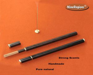 5g 12A Chinese HaiNan oud stick incense Quality Handmade natural pure strong scents oudh aroma Incenso <strong>ebony tube</strong> with burner8586181