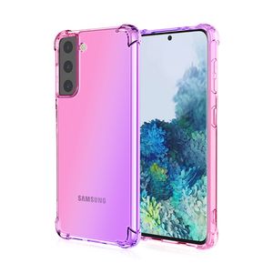 レインボー勾配カラーエアバッグSAMSUNG GALAXY S9 S9PLUS S10 S10E S10PLUS B218用のSMSUNG GALAXY S9PLIM FOR SAMSUNG GALAXY SCHOLD PHONE CASEケース