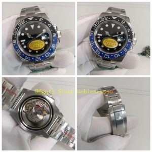 2 Color 904L Steel N Factory Cal 3186 Automatyczne zegarek Super V12 Wersja 116710 116719 Blue Black Ceramic Bezel 116710BL258S