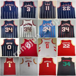 2022-23 Стив 3 Фрэнсис Клайд 22 Drexler Hakeem 34 Olajuwon Tracy 1 McGrady Basketball Jalen 4 Green Jersey сшита и вышива