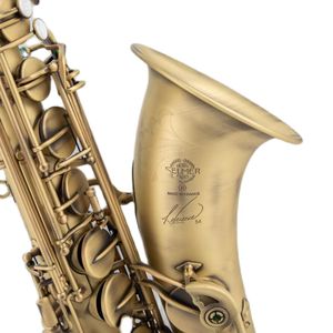 R54 Тенор -саксофон ссылка на антикварный медь B Плоский латунный музыкальный инструмент с рубцом с мундштуком корпуса