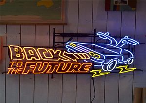 Neon teken voor terug naar de toekomstige auto vintage glazen buizen lamp bierlamp herstellende licht adverteren op maat gemaakte logo handgemaakte kunstlicht3086056
