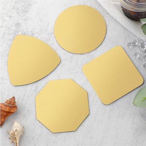 Coaster for Drinks Cafe Anti-slip Pad Stainless Steel Insulation Placemat Kitchen Accessories Cup Mat XBJK2112