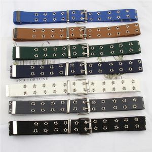 Belts Pin Buckle Canvas Belt Unisex Fashion Casual Jeans Accessories Outdoor Sports Girdle Street Skateboard Junior Nylon Waistband