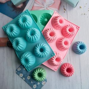 Baking Moulds Round Bakery Molds Silicone Pan For Pastry Cake Form Cupcake Muffin Mold Donuts Soap Mould Chocolate Tools