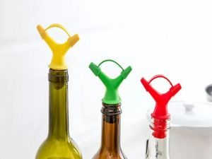 Ferramentas de barra de molho de soja dupla Popeiros de vinho tinto líquido Fluxo Bottle Stoppers despeje pico de garrafa de garrafa Decanter aerando por atacado