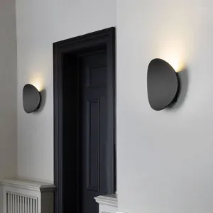 Lampada da parete LED Circolare Bianco Balcone Portico TVsetting Decorazione Camera da letto Interni Bagno Scone Luce esterna