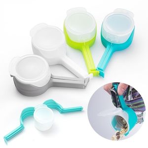 Seal Pour Food Storage Bag Clip Snack Sealing Clip Fresh Keeping Sealer Morsetto Aiutante in plastica Saver Gadget da cucina da viaggio