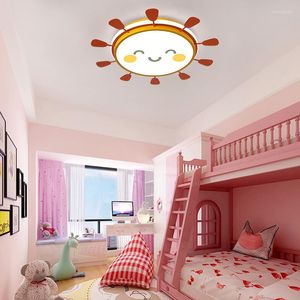 Taklampor Italien Rund LED -ljus Nyhet Studie Ytbelysning Vardagsrum Kindergarten Sol Lamp Nordic Home